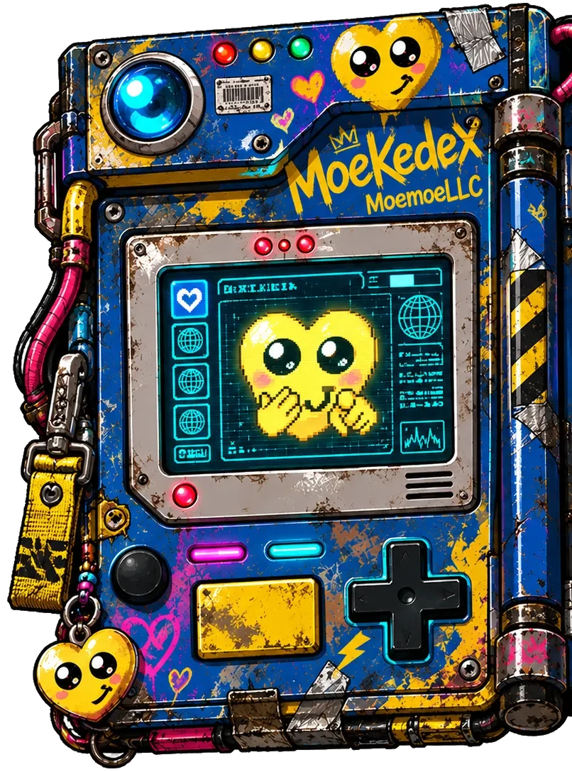Moekedex device, left half